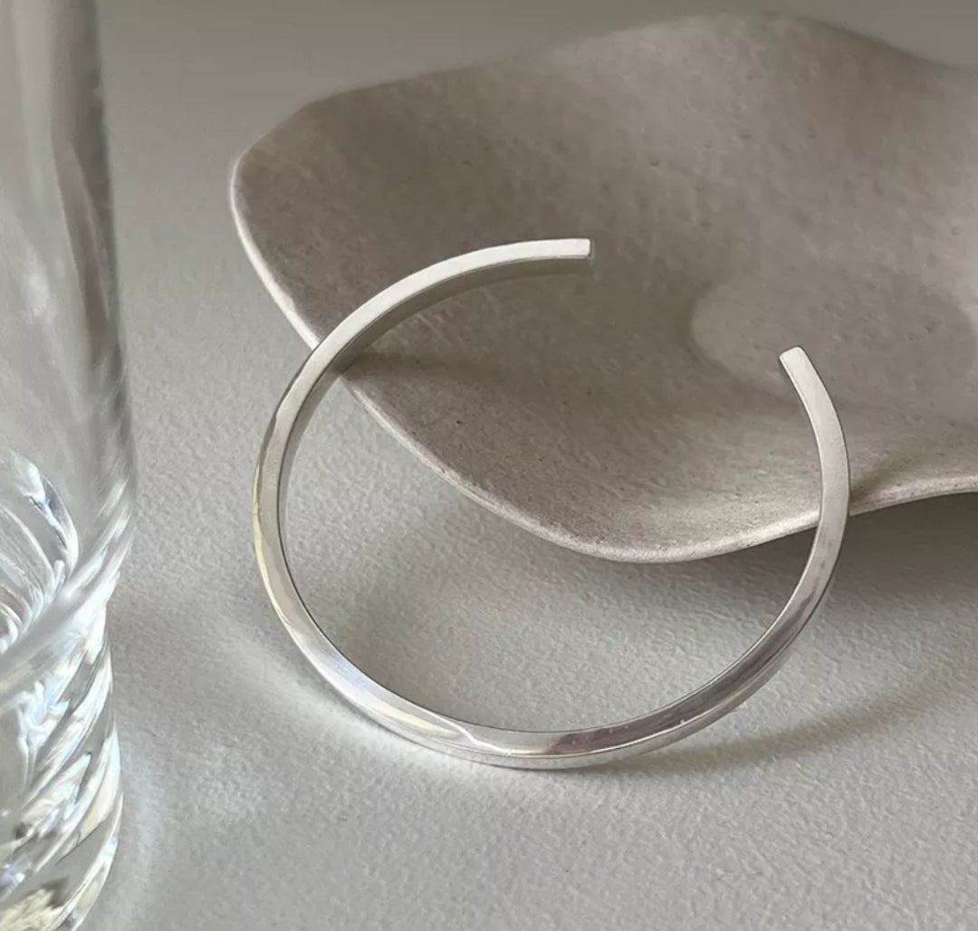 Bracelet adjustable  ̈Boho ̈ bracelet in simple and beautiful 925 silver polished bracelet